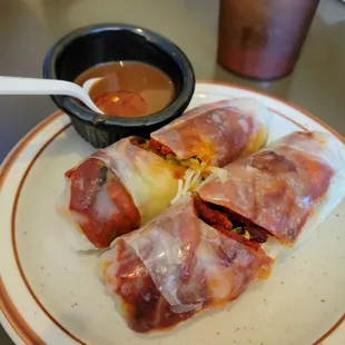 Pork summer rolls