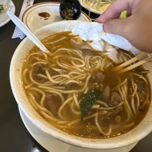 Left this bowl full. Couldnt even swallow