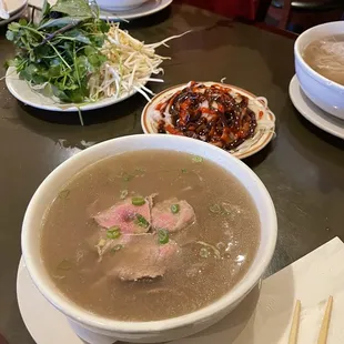 Eye round steak pho