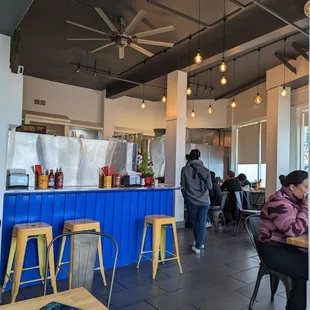 Small counter area, decent number of tables