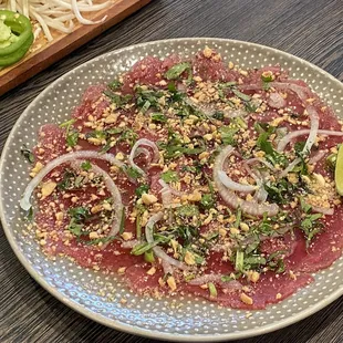 Filet mignon carpaccio