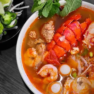 Tomato lobster pho @whaevaeats