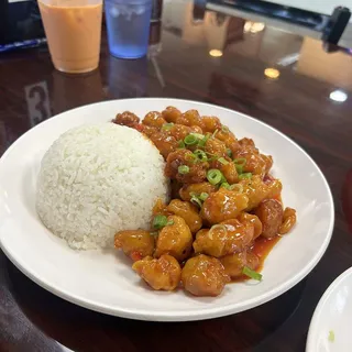 #43 Orange Chicken w/ White Rice