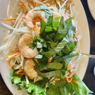 23. Green Papaya with Shrimp   Goi Du Du Tom