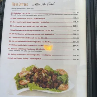 menu, tacos