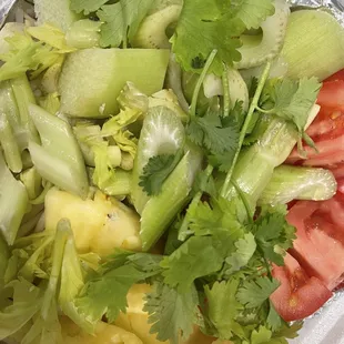 a salad in a container