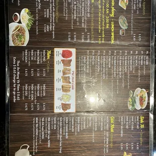 Updated Menu 01-23-2022