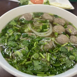 Meatball pho