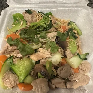 Chicken egg noodle