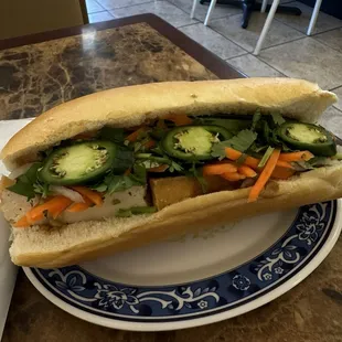 Banh Mi Tofu with no mayonnaise