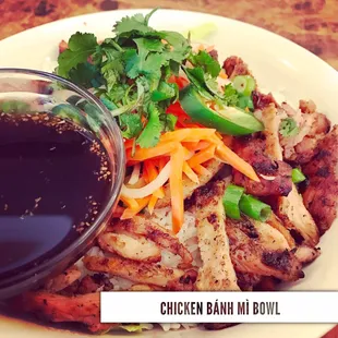 Chicken banh mi bowl