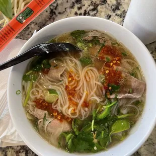 The beef pho (#7). Deliciousness done right!