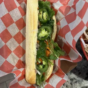 26. Shredded Chicken Banh Mi