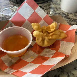 5. Four Piece Crab Rangoon