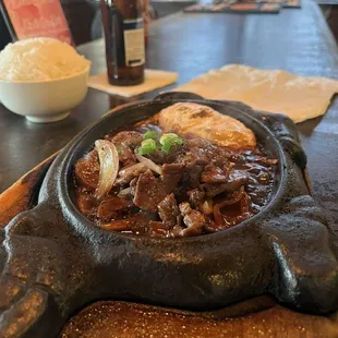 Sizzling Beef Rice Plate