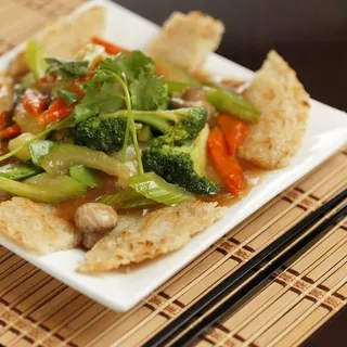 Ve7. Tofu Pan Fried Rice Noodle