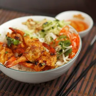 V1. Grilled Shrimp over Vermicelli Bowl