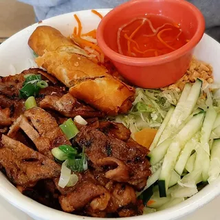 V7. Imperial Roll and Grilled Pork over Vermicelli Bowl