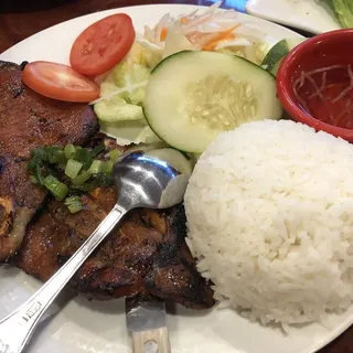 R1. Grilled Pork Chop over Rice Plate