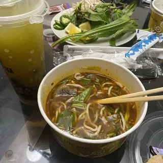#1. Pho Rare eye-round Beef