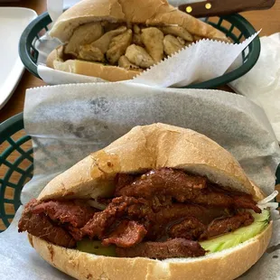 Chicken and beef banh mi sandwiches $8.95