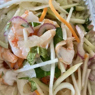 Papaya Shrimp Salad