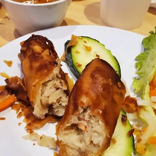 a plate of food on a table