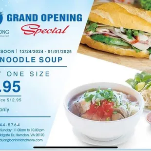 Grand Opening deal!