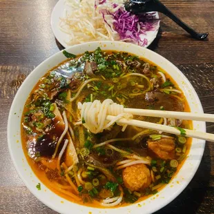 Some soup and noodles for a rainy day.