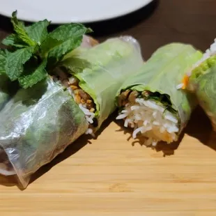 BBQ Pork Spring Rolls