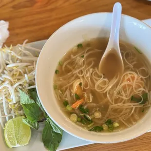 Pho rice noodles shrimp