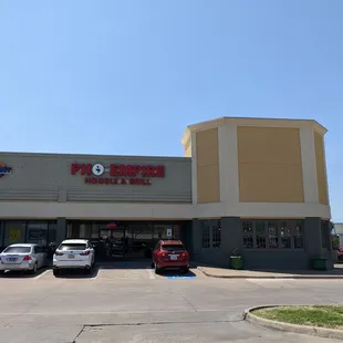 the front of the store