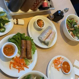 PE. Pho Empire A2. Fresh Spring Rolls - Goi Cuon @A1. Egg Rolls- Cha Gio