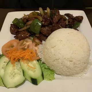 C3. Shaken Beef Filet Mignon Platter