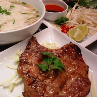 Pho with Grilled Pork Chop