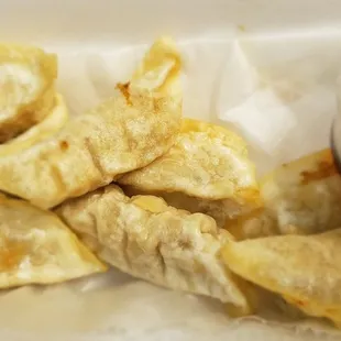Fried chicken dumplings