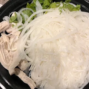 P9. Pho Chicken before the broth was added.