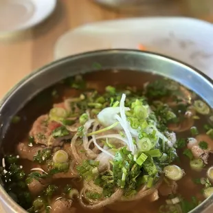 Build Your Own Pho - Rare steak, brisket, and flank