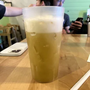 Sugarcane juice $6, waiter was honest and said it&apos;s not pressed fresh in store. Still tasted ok but you don&apos;t get very much.