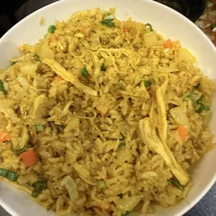 Chicken curry fried rice