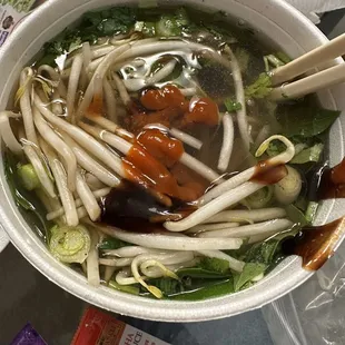 P5. Pho Tái Bò Viên - $13