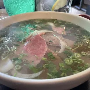 Rare beef pho