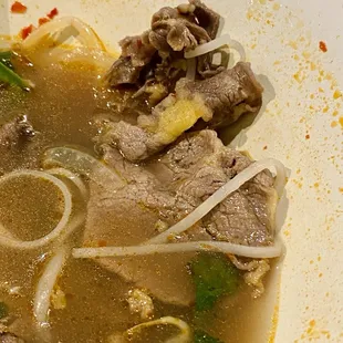 Yellow (fat?) on filet mignon meat