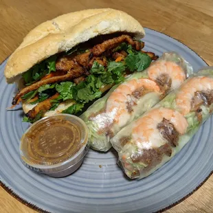 a plate of vietnamese food