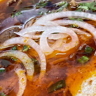 spicy beef noodle soup with pho noodle