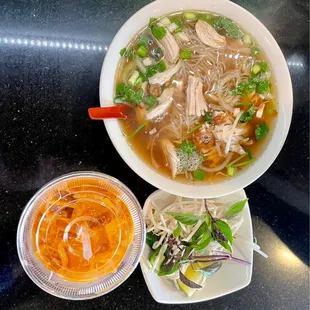 a bowl of soup and a bowl of soup