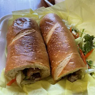 Jumbo grilled pork bahn Mi