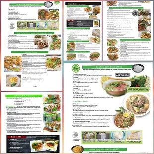 Pho Fresh menu (as of December 2021) at a glance