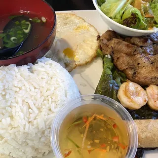 Com Grilled Meat Rice Plate