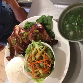 Com Roasted Chicken Rice Plate